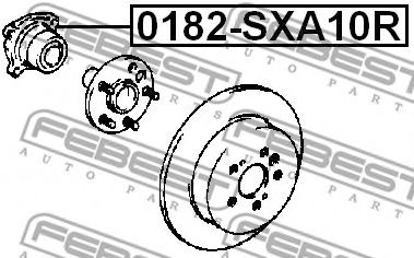 Ступиця колеса FEBEST 0182-SXA10R - Фото 1