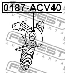 Натяжной ролик поликлинового ремня FEBEST 0187-ACV40 - Фото 1
