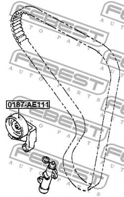 Натяжной ролик ремня ГРМ FEBEST 0187-AE111 - Фото 1