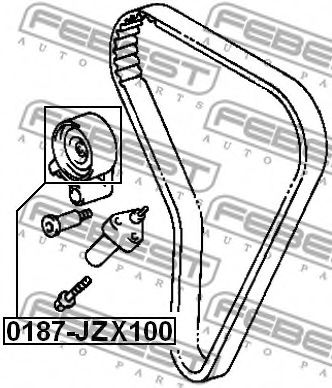 Натяжной ролик ремня ГРМ FEBEST 0187-JZX100 - Фото 1