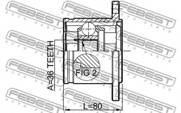 ШРУС FEBEST 0211-A60 - Фото 1