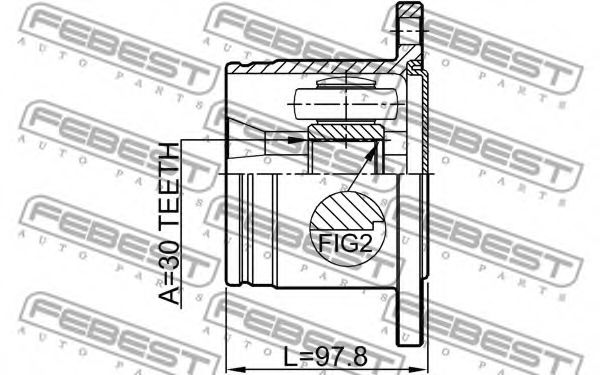 ШРУС FEBEST 0211-R51R - Фото 1