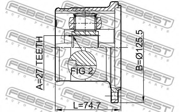 ШРУС FEBEST 0211-WD21 - Фото 1