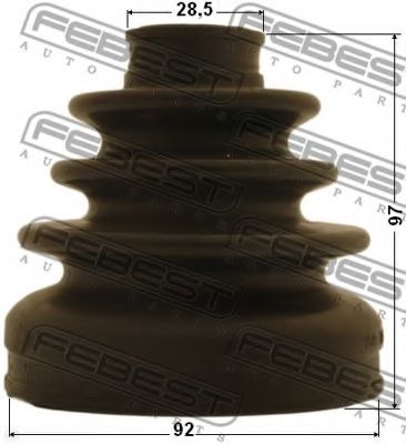 Пыльник ШРУСА FEBEST 0215-R51R37 - Фото 1