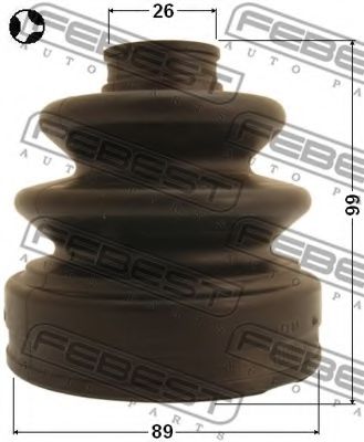 Пыльник ШРУСА FEBEST 0215-Z50T - Фото 1