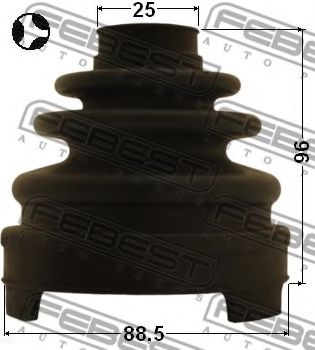 Пыльник ШРУСА FEBEST 0215-Z51T - Фото 1