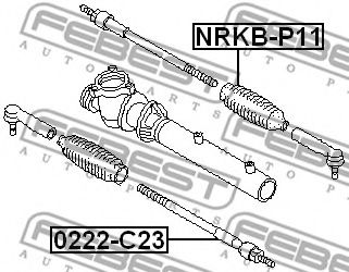 Рулевая тяга FEBEST 0222-C23 - Фото 1