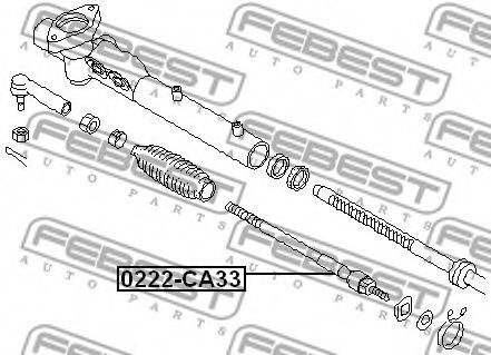 Рулевая тяга FEBEST 0222-CA33 - Фото 1