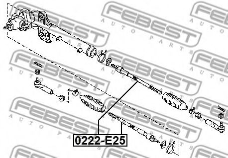 Рулевая тяга FEBEST 0222-E25 - Фото 1