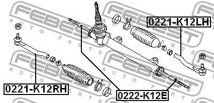 Рулевая тяга FEBEST 0222-K12E - Фото 1