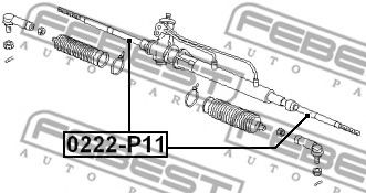 Рулевая тяга FEBEST 0222-P11 - Фото 1