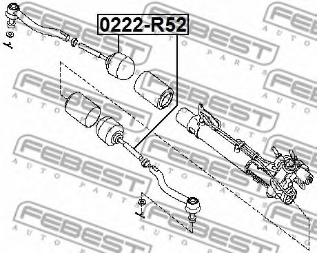 Рулевая тяга FEBEST 0222-R52 - Фото 1