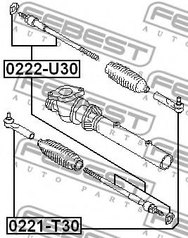 Рулевая тяга FEBEST 0222-U30 - Фото 1