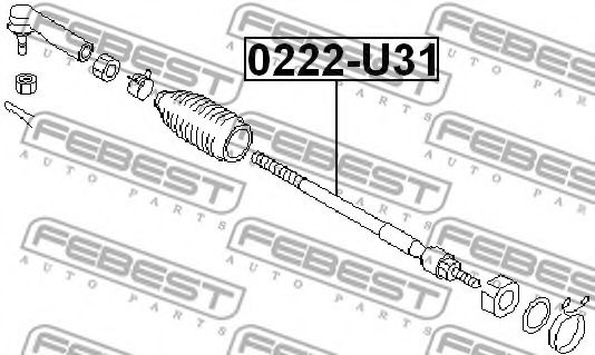Рулевая тяга FEBEST 0222-U31 - Фото 2