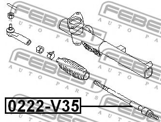 Рулевая тяга FEBEST 0222-V35 - Фото 1