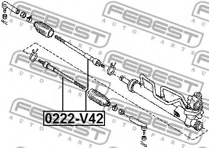 Рулевая тяга FEBEST 0222-V42 - Фото 1