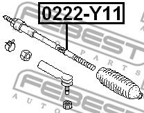 Рулевая тяга FEBEST 0222-Y11 - Фото 1