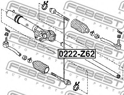 Рулевая тяга FEBEST 0222-Z62 - Фото 1