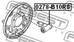Колесный тормозной цилиндр FEBEST 0278-B10RS - Фото 1