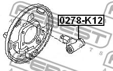 Колесный тормозной цилиндр FEBEST 0278-K12 - Фото 1