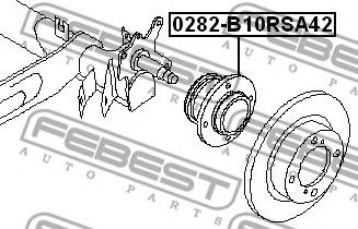 Ступица колеса FEBEST 0282-B10RSA42 - Фото 1