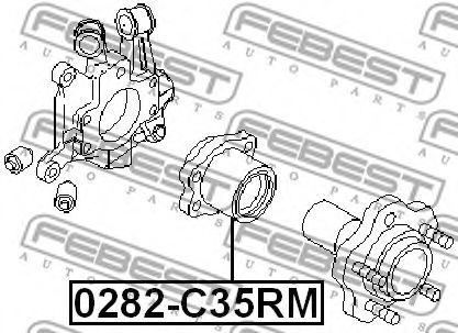 Ступица колеса FEBEST 0282-C35RM - Фото 1