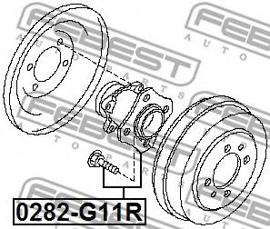 Ступица колеса FEBEST 0282-G11R - Фото 1