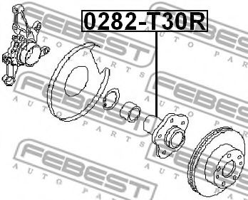 Ступиця колеса FEBEST 0282-T30R - Фото 1