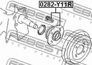 Ступиця колеса FEBEST 0282-Y11R - Фото 1