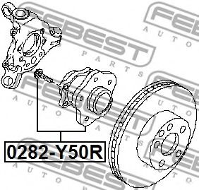 Ступиця колеса FEBEST 0282-Y50R - Фото 1