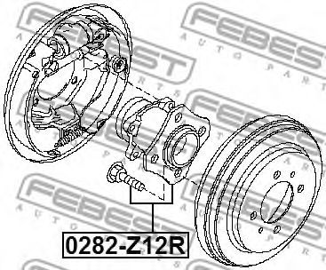 Ступица колеса FEBEST 0282-Z12R - Фото 1