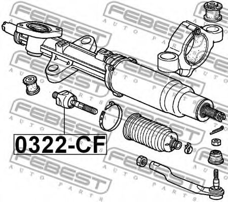 Рулевая тяга FEBEST 0322-CF - Фото 1