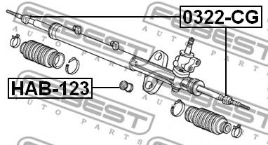 Рулевая тяга FEBEST 0322-CG - Фото 1