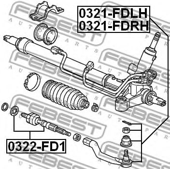 Рулевая тяга FEBEST 0322-FD1 - Фото 1
