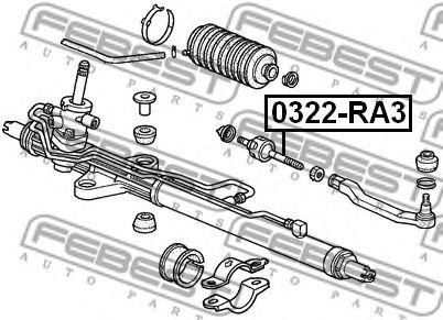Рульова тяга FEBEST 0322-RA3 - Фото 1