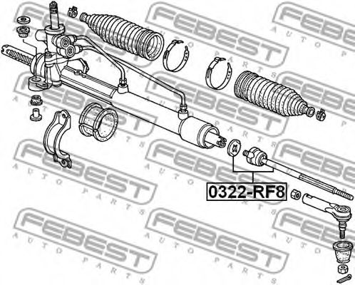 Рулевая тяга FEBEST 0322-RF8 - Фото 1