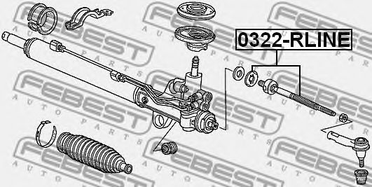 Рулевая тяга FEBEST 0322-RLINE - Фото 1
