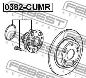 Ступица колеса FEBEST 0382-CUMR - Фото 1