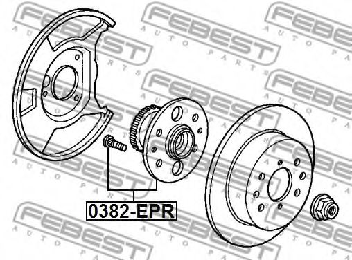 Ступиця колеса FEBEST 0382-EPR - Фото 1