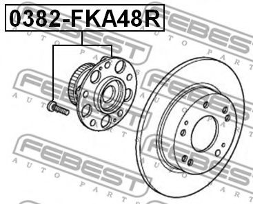 Ступиця колеса FEBEST 0382-FKA48R - Фото 1