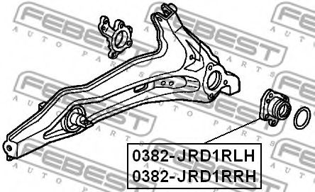 Ступица колеса FEBEST 0382-JRD1RRH - Фото 1