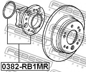 Ступица колеса FEBEST 0382-RB1MR - Фото 1