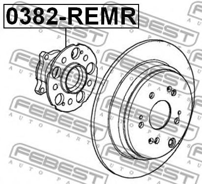 Ступица колеса FEBEST 0382-REMR - Фото 1