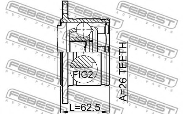 ШРКШ FEBEST 0411-K94RH - Фото 1