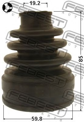 Пыльник ШРУСА FEBEST 0415-CWRT - Фото 1