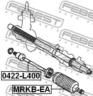 Рулевая тяга FEBEST 0422-L400 - Фото 1