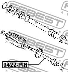 Рулевая тяга FEBEST 0422-PIN - Фото 1