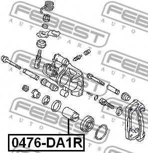 Поршень тормозного суппорта FEBEST 0476-DA1R - Фото 1