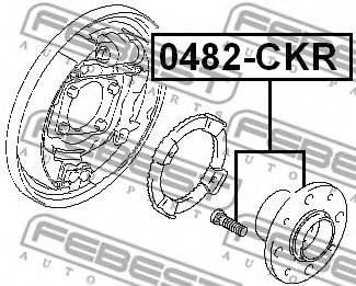 Ступица колеса FEBEST 0482-CKR - Фото 1