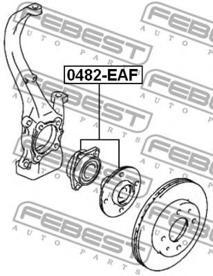 Ступиця колеса FEBEST 0482-EAF - Фото 1